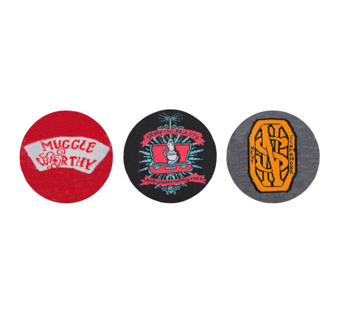 Шкарпетки Fantastic Beasts Newt Scamander 3-pack 36-40 red/black/gray