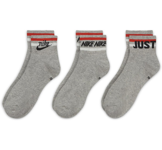 Шкарпетки Nike Nsw Everyday Essential An 3-pack 34-38 grey DA2612-050