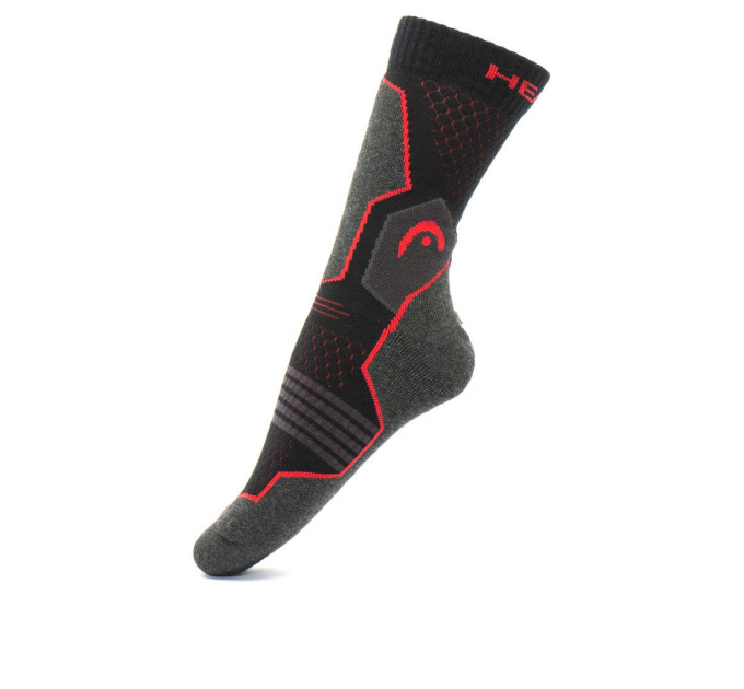 Шкарпетки Head Hiking Crew Unisex 2-pack 35-38 black/red 781001001-232