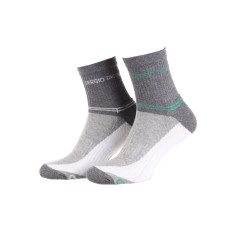 Шкарпетки Sergio Tacchini 2-pack 36-40 white/gray/green 13150661-2 Шкарпетки Sergio Tacchini 2-pack 36-40 white/gray/green 13150661-2