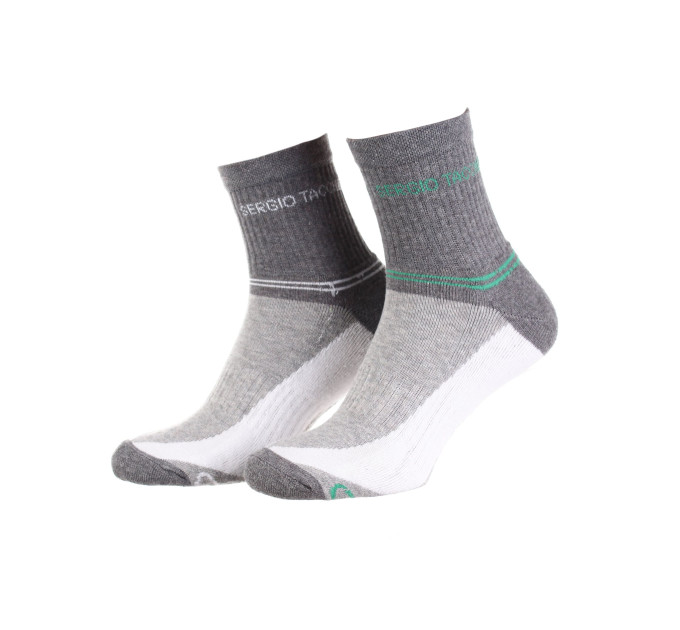 Шкарпетки Sergio Tacchini 2-pack 36-40 white/gray/green 13150661-2