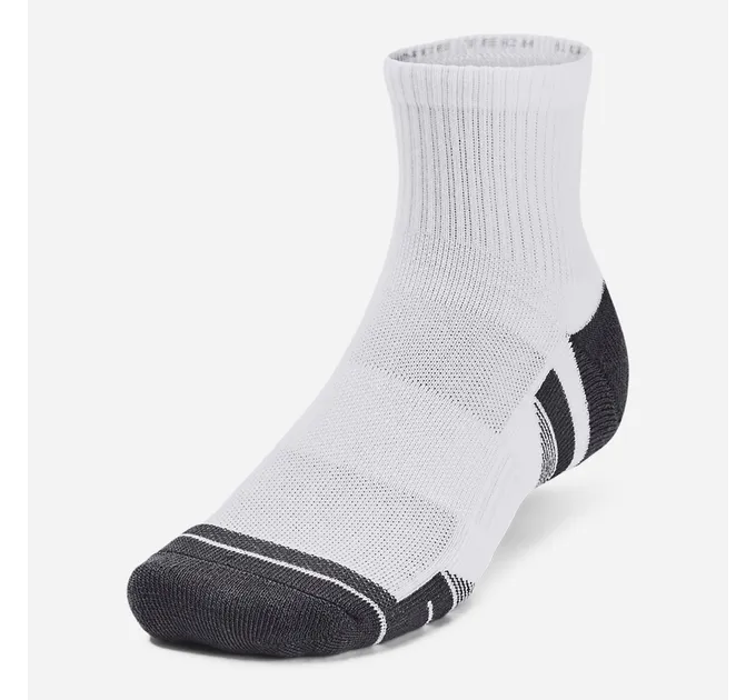 Шкарпетки UA Performance Tech 3pk Qtr Білий Уні M (1379510-100 M)