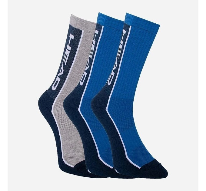Шкарпетки Head PERFORMANCE CREW 3PPK UNISEX синій, сірий Уні 35-38 791011001-001 35-38