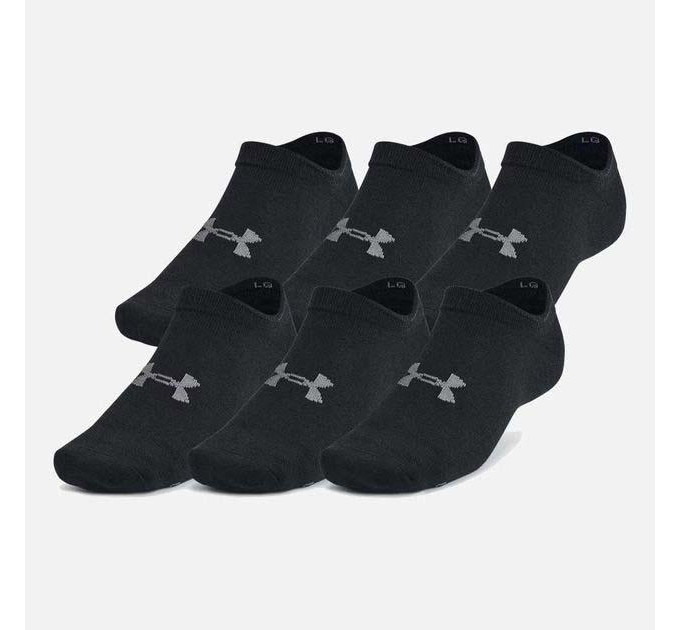 Шкарпетки UA Essential No Show 6pk Чорний Уні XL 1382611-001 XL