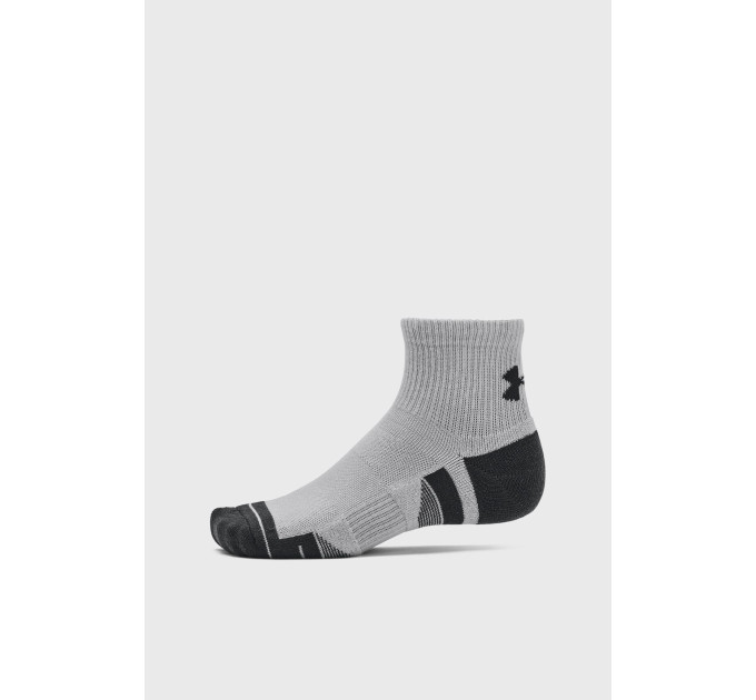 Шкарпетки UA Performance Tech 3pk Qtr Сірий Уні M (1379510-011M)