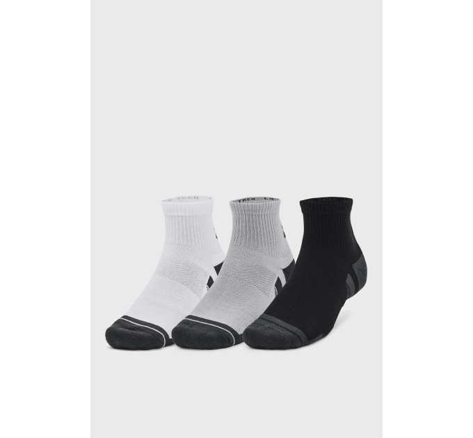 Шкарпетки UA Performance Tech 3pk Qtr Сірий Уні M (1379510-011M)