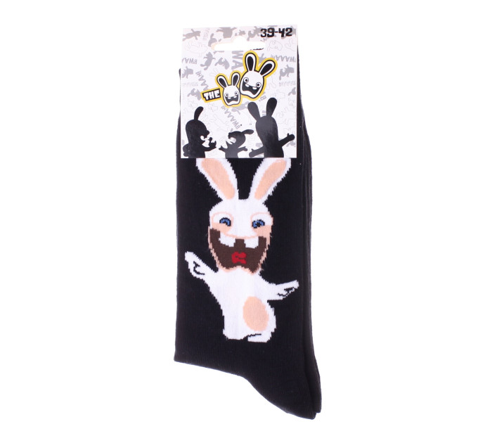 Шкарпетки Rabbids Invasion Rabbits Open Arm 1-pack Чорний 39-42 (93153261-1)