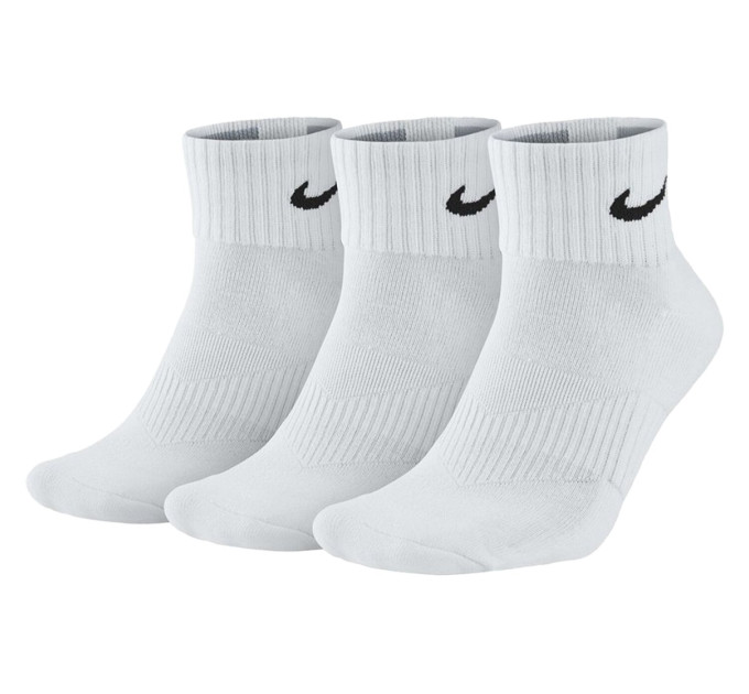 Шкарпетки Nike Value Cush Ankle 3-pack 46-50 white SX4926-101