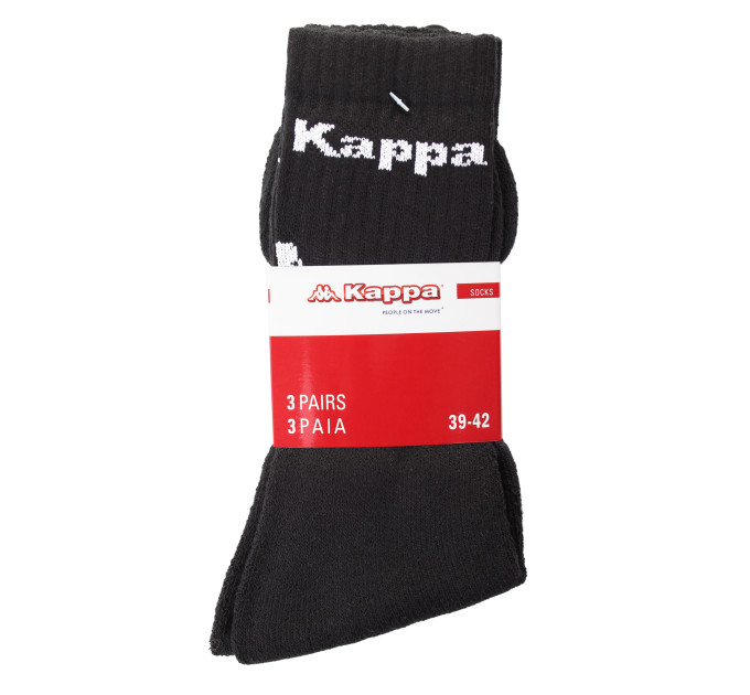 Шкарпетки Kappa Socks Logo Saboya 3-pack 39-42 black 304MT00-901