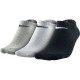 Шкарпетки Nike Lightweight No-Show 3-pack 34-38 black/gray/white SX4705-901