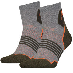 Шкарпетки Head Hiking Quarter Unisex 2-pack 35-38 gray/green 781002001-159 Шкарпетки Head Hiking Quarter Unisex 2-pack 35-38 gray/green 781002001-159