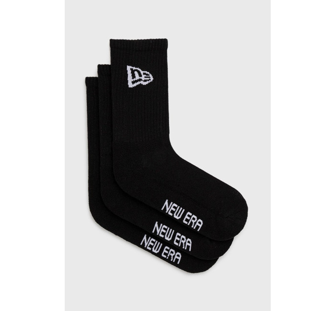 Чоловічі Шкарпетки New Era FLAG CREW SOCKS BLK Чорний 39-42 (7d13113643 39-42)