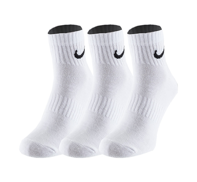 Чоловічі Шкарпетки Nike U NK ED LTWT ANKLE 3P 132 Білий 34-38 (7dSX7677-100 34-38)
