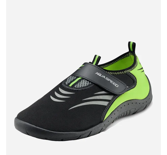 Аквашузи Aqua Speed AQUA SHOE MODEL 27A 7604 чорний, сірий, флуоресцентний жовтий 44 розмір 642-27A 44