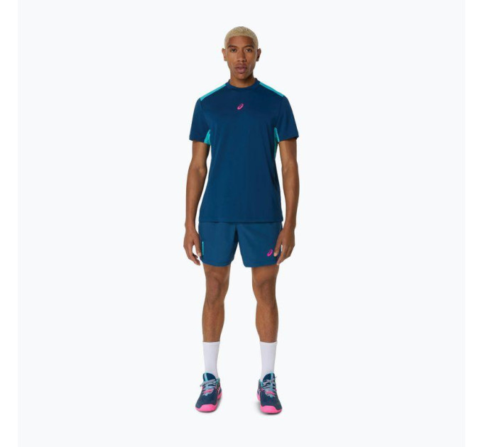 Чоловічі Шорти Asics PADEL COURT 7IN SHORT Синій XL (2041A350-401 XL)