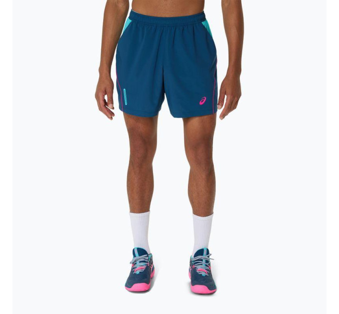 Чоловічі Шорти Asics PADEL COURT 7IN SHORT Синій XL (2041A350-401 XL)