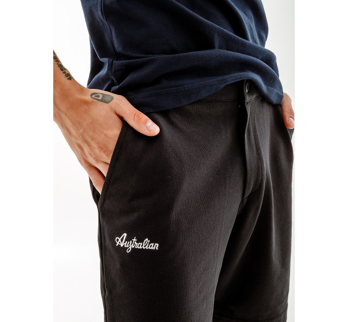 Чоловічі Шорти AUSTRALIAN F-PIQUE' SHORT CLUB Чорний XL (7dLSUSH0002-003 XL)