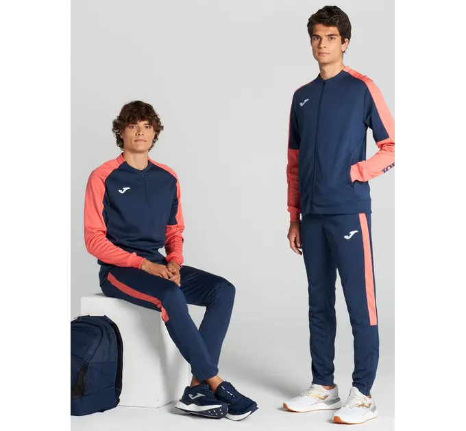 Чоловіча спортивна кофта Joma Eco Championship Темно-синий Помаранчевий M (102749.390)