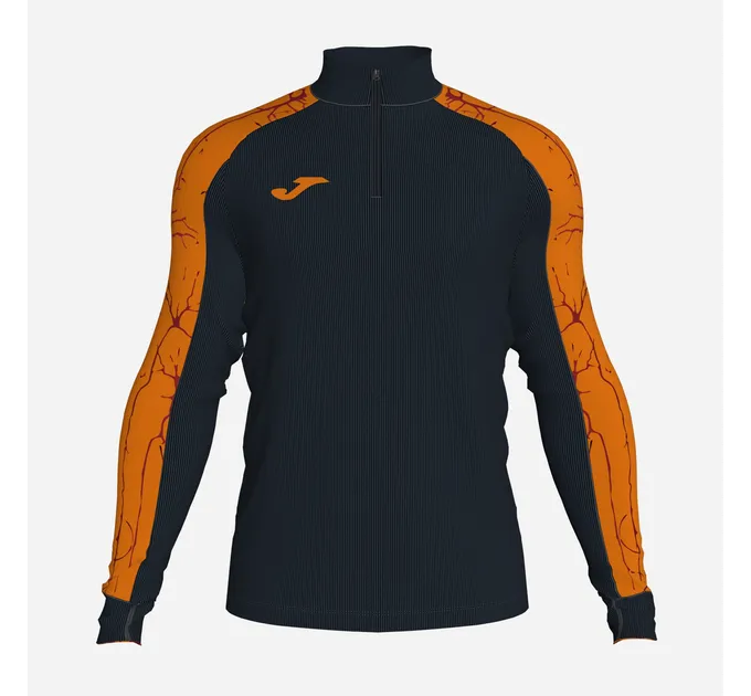 Чоловіча спортивна кофта Joma Elite IX Чорний Помаранчевий L (102756.108)