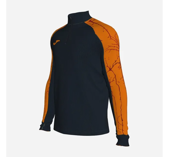 Чоловіча спортивна кофта Joma Elite IX Чорний Помаранчевий L (102756.108)