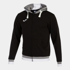 Чоловіча спортивна кофта Joma CONFORT II ZIP-UP HOODIE чорний,сірий S 101963.111 S Чоловіча спортивна кофта Joma CONFORT II ZIP-UP HOODIE чорний,сірий S 101963.111 S