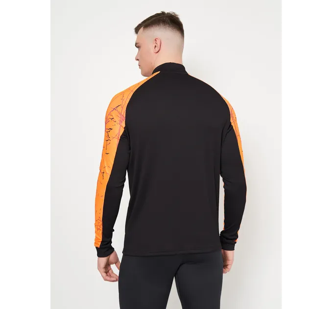 Чоловіча спортивна кофта Joma Elite IX Чорний Помаранчевий XL (102756.108)