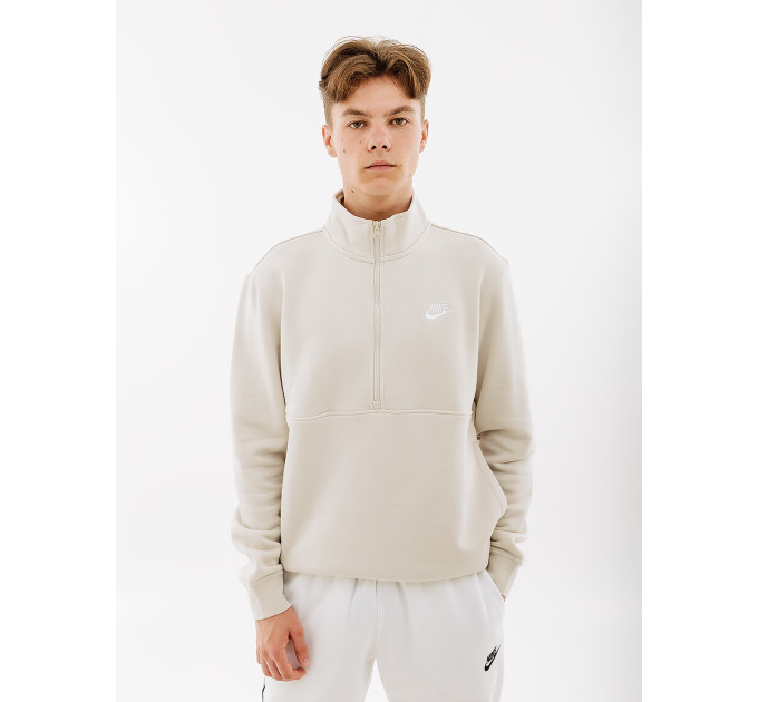 Чоловіча Кофта Nike CLUB BB HZ TOP Білий XL (7dDD4732-073 XL)