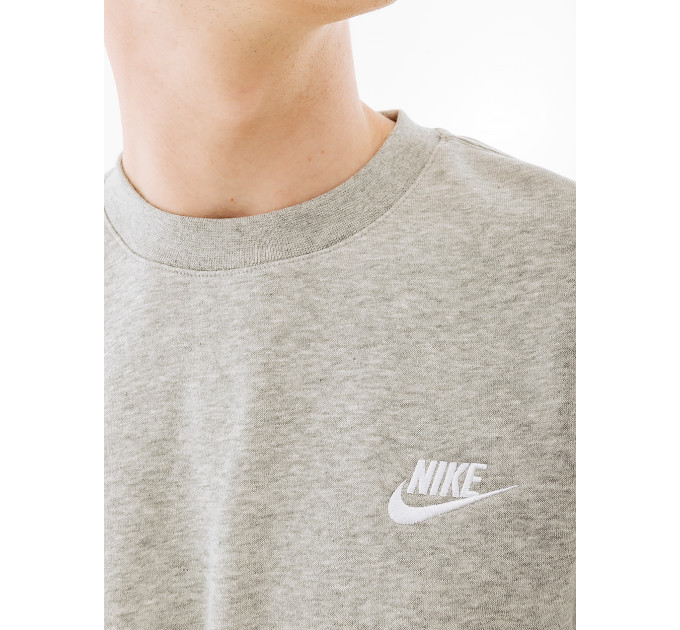 Чоловіча Світшот Nike CLUB CRW BB Сірий 2XL (7dBV2662-063 2XL)
