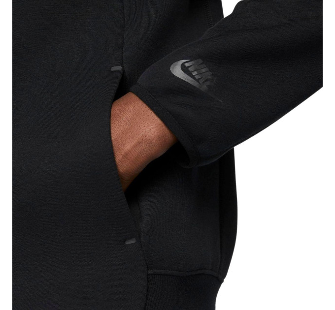 Чоловіча Кофта Nike M NK TCH FLC N98 JKT Чорний XL (7dFB8008-010 XL)
