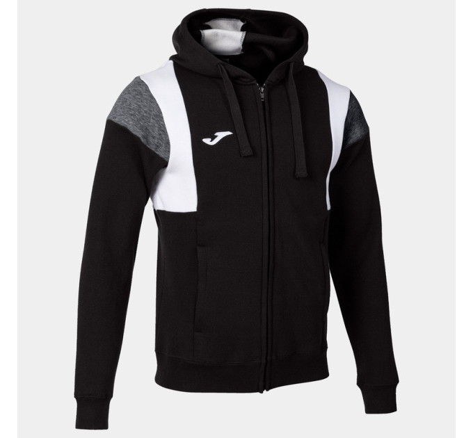 Чоловіча спортивна кофта Joma CONFORT III ZIP-UP HOODIE чорний L 102733.102 L