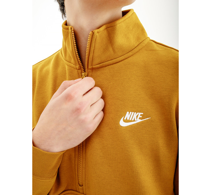 Чоловіча Кофта Nike CLUB BB HZ TOP Жовтий 2XL (7dDD4732-716 2XL)