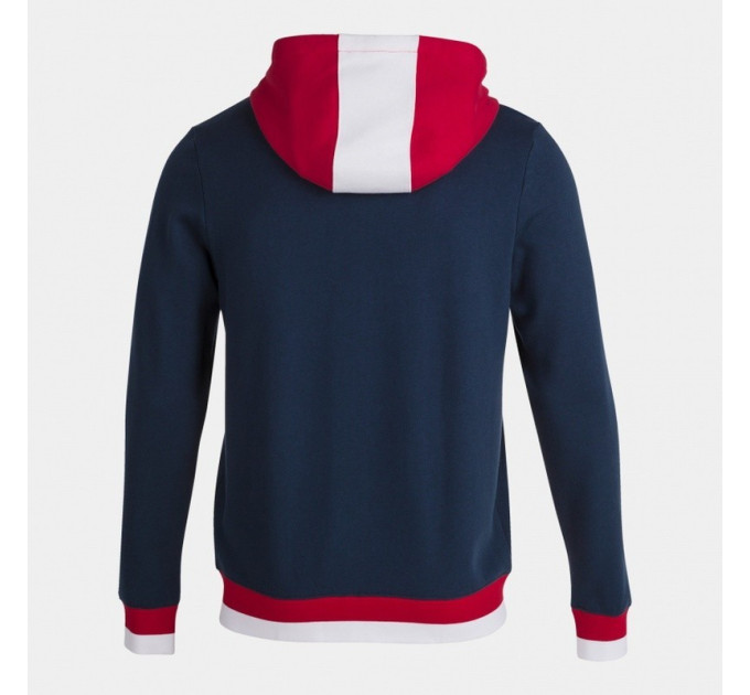 Чоловіча спортивна кофта Joma CONFORT II ZIP-UP HOODIE синій,червоний S 101963.336 S