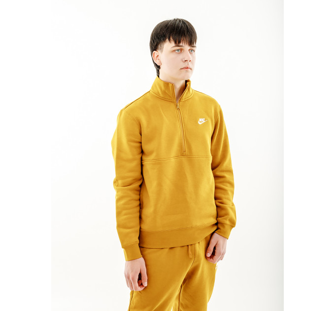Чоловіча Кофта Nike CLUB BB HZ TOP Жовтий M (7dDD4732-716 M)