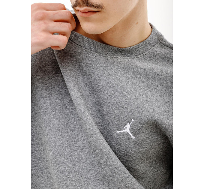 Чоловічий Світшот JORDAN M J ESS FLC CREW Сірий 2XL (7dFJ7776-091 2XL)