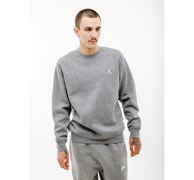 Чоловічий Світшот JORDAN M J ESS FLC CREW Сірий 2XL (7dFJ7776-091 2XL)