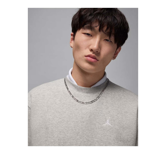 Чоловічий Світшот Jordan M BRK FLC CREW Сірий M (7dFV7293-050 M)