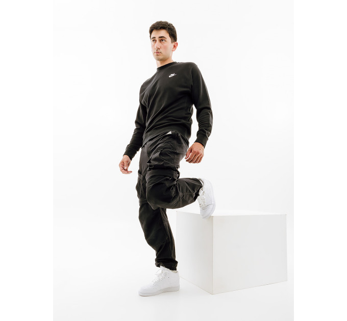 Чоловічий Світшот Nike CLUB CR FT Чорний S (7dBV2666-010 S)