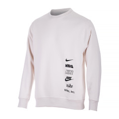 Чоловічий Світшот Nike M NK CLUB + BB CREW MLOGO Бежевий XL (DX0781-030)