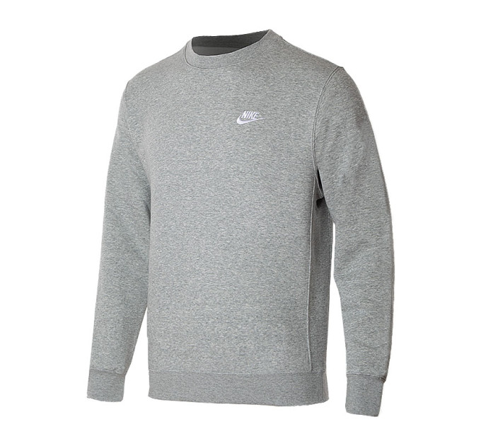 Чоловічий Світшот Nike NSW CLUB CRW BB Сірий L (BV2662-063)