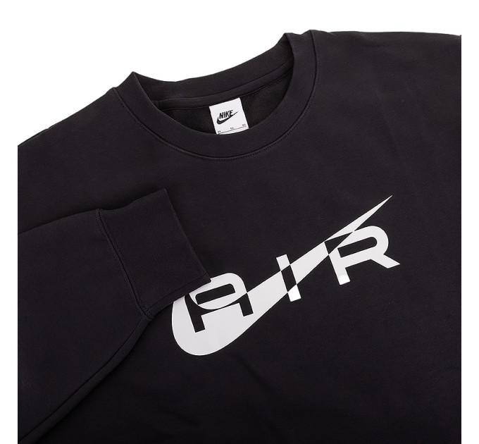 Чоловічий Світшот Nike S AIR CRE FLC BB Чорний 2XL (7dFN7692-010 2XL)