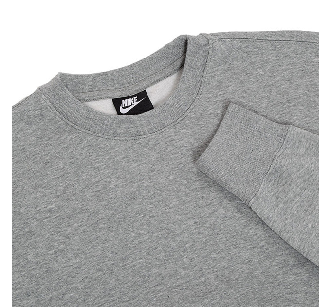 Чоловічий Світшот Nike NSW CLUB CRW BB Сірий S (BV2662-063)