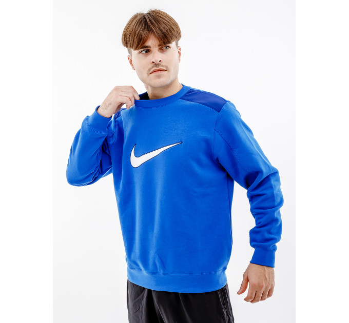Чоловічий Світшот Nike CREW BB Синій XL (7dFN0245-480 XL)