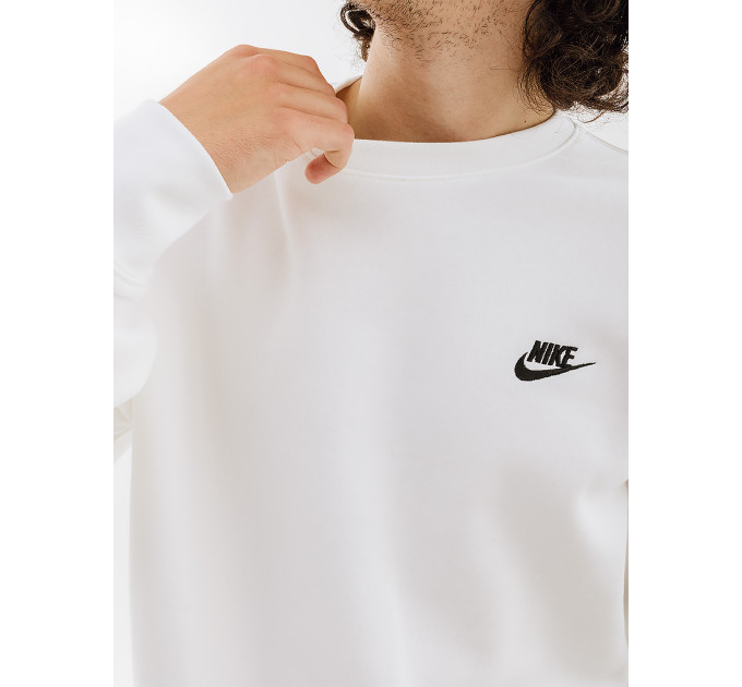 Чоловічий Світшот Nike CLUB CRW BB Білий XL (7dBV2662-100 XL)