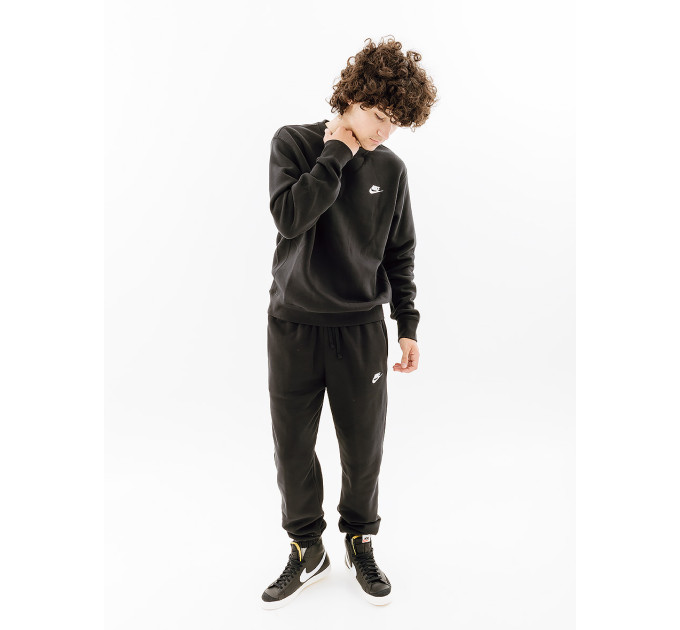 Чоловічий Світшот Nike CLUB CRW BB Чорний XL (7dBV2662-010 XL)