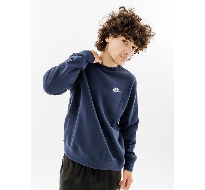 Чоловічий Світшот Nike CLUB CR BB Синій S (7dBV2662-410 S)