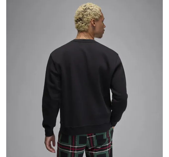 Чоловічий Світшот Nike M J ESS HLDY FLC CREW Чорний S (7dFV7460-010 S)