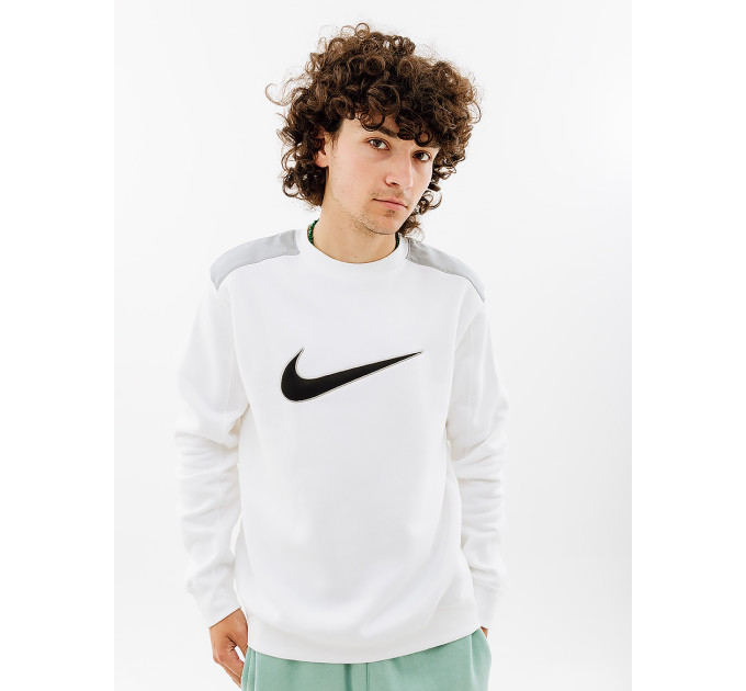 Чоловічий Світшот Nike CREW BB Білий XL (7dFN0245-100 XL)