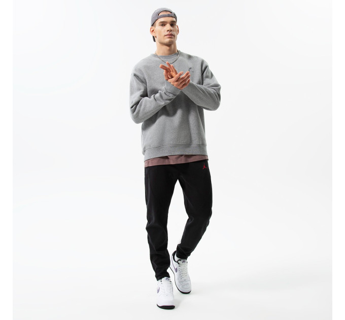 Чоловічий Світшот Jordan M J Ess Flc Crew Сірий S (7dDQ7520-091 S)