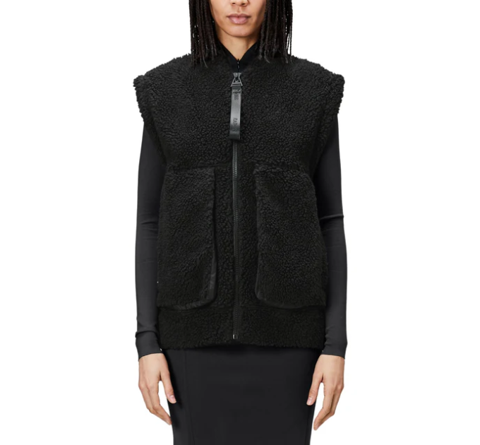 Чоловіча Жилетка Rains Kofu Fleece Bomber Vest T1 Чорний S (7d18860-01 S)