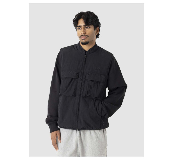 Чоловіча Жилетка Nike M TCH WVN VEST Чорний M (7dFZ0748-010 M) Чоловіча Жилетка Nike M TCH WVN VEST Чорний M (7dFZ0748-010 M)